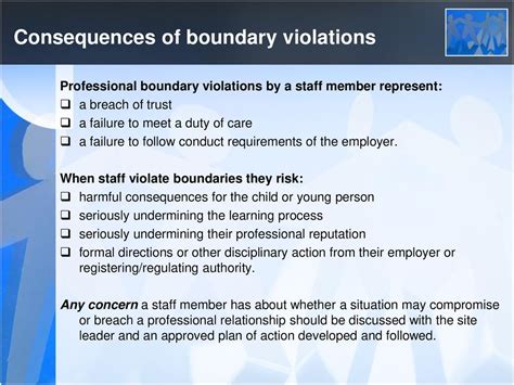 2 days ago &0183; Establishing Consequences for Boundaries. . Consequences of boundary violation